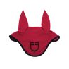 Bonnet anti-mouches en tissu technique édition Black Line Equestro - Tomate cerise