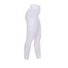 Legging ajustés femme avec grip complet Classic Equestro - Blanc / blanc