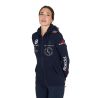 Sweat à capuche femme avec multi-logo nouveau Equestro - Marine blazer