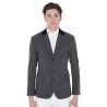 Veste de concours homme 3 boutons Elegance Equestro - Gris / noir