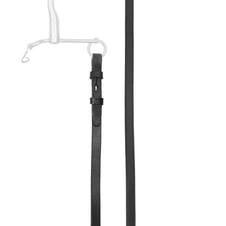 Rênes de filet Stübben cuir plats étroites