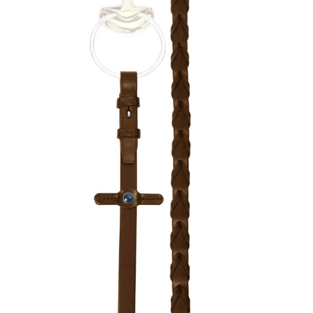 Rênes de hunter Stübben cuir tressé