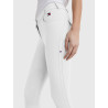 Pantalon Tommy Hilfiger Equestrian Classic femme grip genoux - Blanc