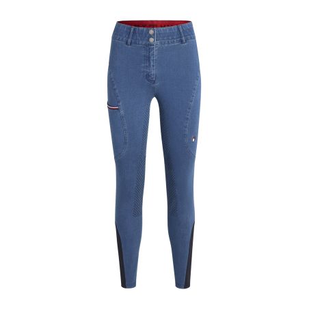 Pantalon Tommy Hilfiger Equestrian Texas Denim full grip femme