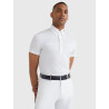 Polo de concours Tommy Hilfiger Equestrian manches courtes homme - Blanc