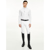 Polo de concours Tommy Hilfiger Equestrian manches longues homme - Blanc