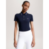 Polo Tommy Hilfiger Equestrian Harlem manches courtes femme - Bleu marine