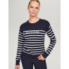 Pull marinière Tommy Hilfiger Equestrian Fairflied femme - Bleu marine