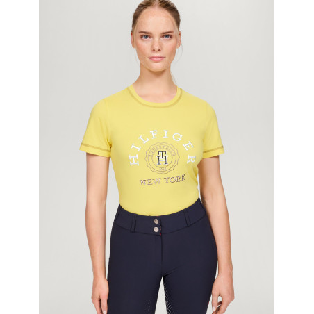 T-shirt graphique Tommy Hilfiger Equestrian Newport femme manches courtes