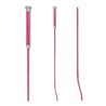 Cravache de dressage Waldhausen poignée gel - Rose