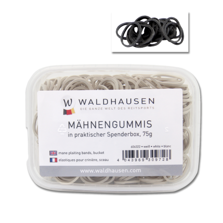 Élastiques crinière Waldhausen avec boîte distributrice