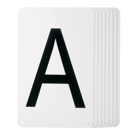 Lettres sur plaque Waldhausen à fixer 20 x 40 m