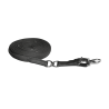 Longe à tourner sangle Waldhausen avec arrêtoir et œil tournant - Noir