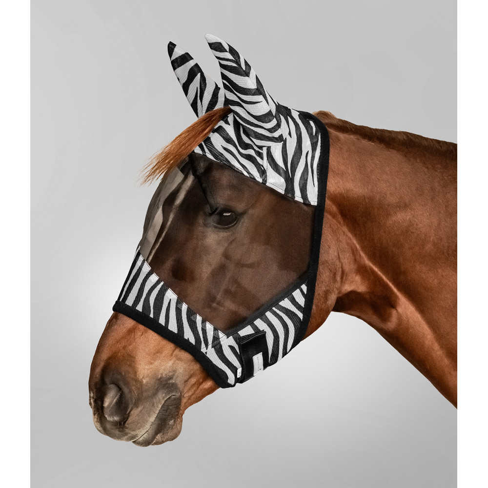 Masque anti-mouches Shires Flyguard Pro à mailles fines avec oreilles Masque anti-mouches Shires Flyguard Pro à mailles fines avec oreilles