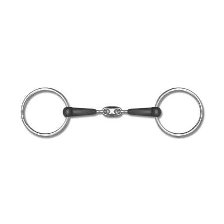 Mors Waldhausen en caoutchouc double brisure