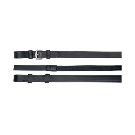 Rênes cuir caoutchouc Waldhausen sans barrettes