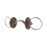 Mors de filet Beris passage de langue Konnex anneau 7,5 cm - Doux