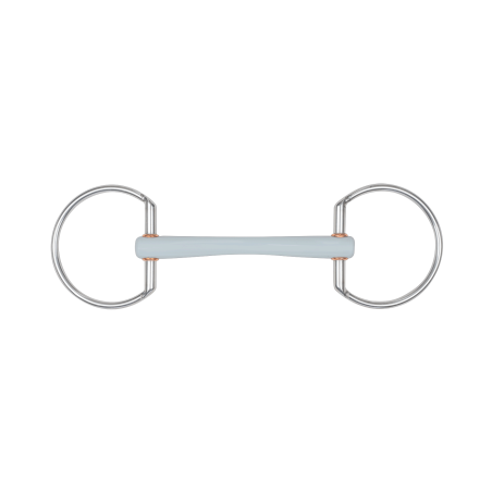 Mors de filet Beris à olives canon Comfort fin et anneau de 7,5 cm