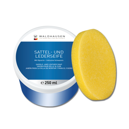 Savon solide Waldhausen cuir 250 ml