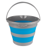 Seau pliable Waldhausen 10 L - Bleu azur