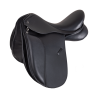 Selle de dressage Waldhausen cuir Comfort poney - Noir