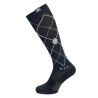 Chaussettes d'équitation ELT Argyle - Noir / bleu pierre