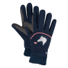 Gants d'équitation polaire ELT Lucky Giselle enfant - Bleu nocturne / lucky