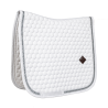 Tapis de Selle Glitter Band Dressage Kentucky - Blanc / argent