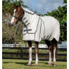 Couverture anti-mouches Horseware Rambo Optimo Supreme Summer Sheet Plus - Carreaux marine / gris orage / argent