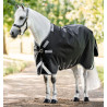 Couverture Horseware Rambo 1680D Turnout 100g - Noir / orage / gris argent