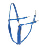 Large Y-bricole Finn-Tack synthétique avec passepoil - Bleu / bleu / blanc