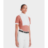 Chemise de concours Monica Horse Pilot manches courtes femme - Brick dust