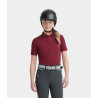 Polo Aeromesh manches courtes Horse Pilot femme - Rouge foncé
