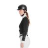 Polo de concours Monica Horse Pilot manches longues femme - Noir