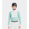 Polo de concours Monica Horse Pilot manches longues femme - Sea green