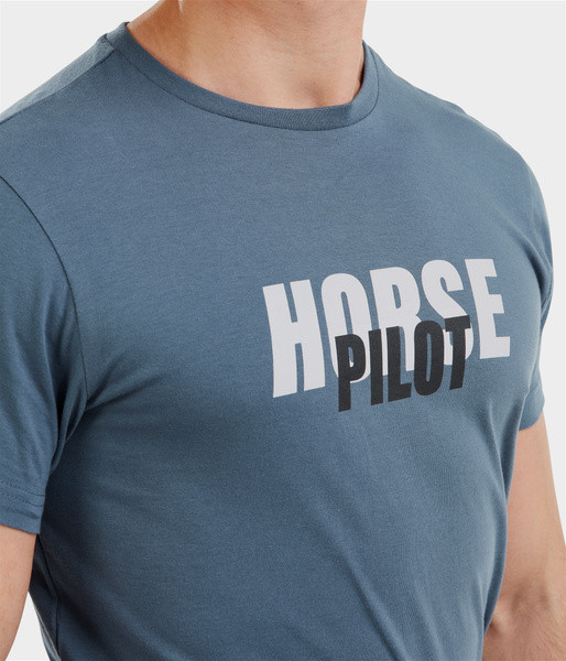 T-shirt Horse Pilot Team homme Noir