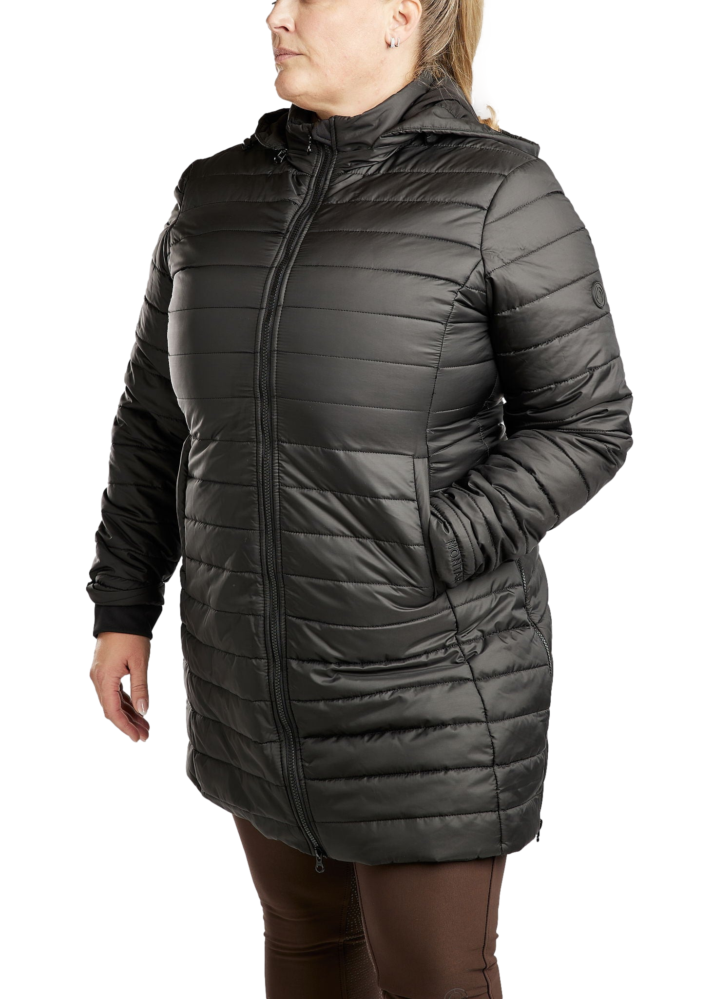 Veste matelassé longue Montar MoKately Curve femme Noir Veste matelassé longue Montar MoKately Curve femme Noir