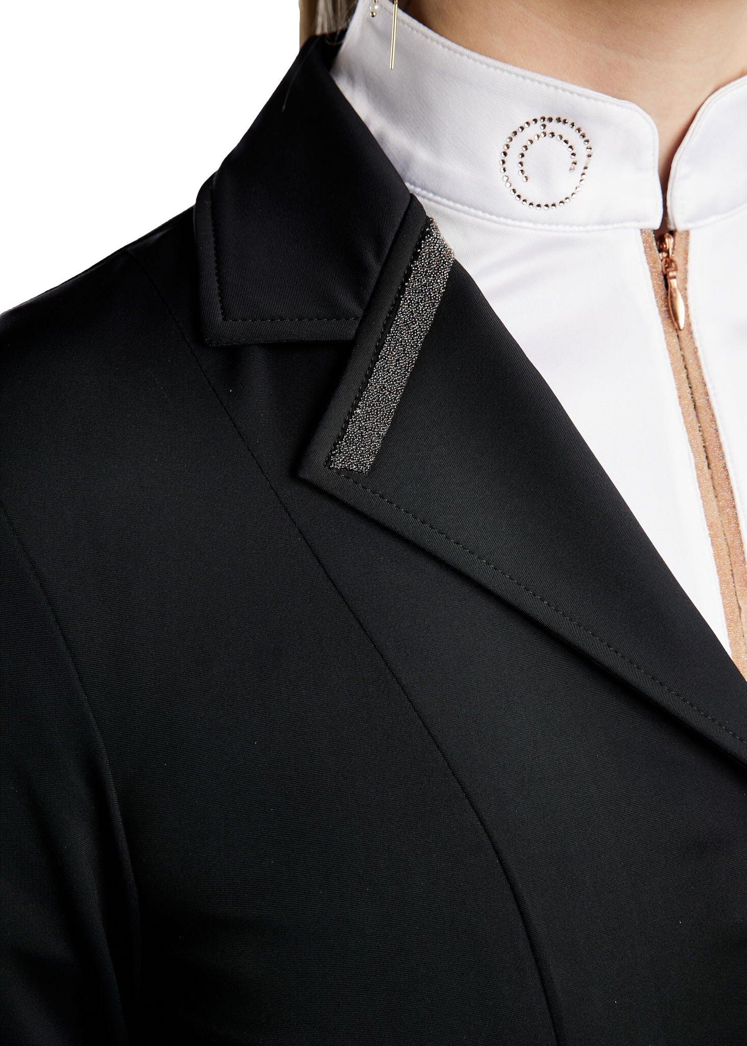 Veste de concours Montar MoGloria bande de caviar femme Noir