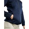 Veste softshell full zip Montar MoBlair capuche amovible crystals gun metal femme - Marine