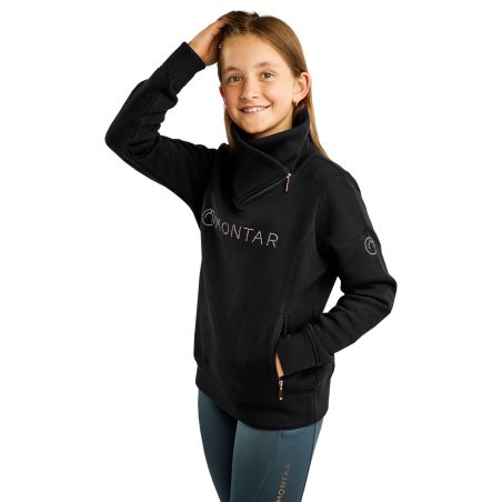 Sweatshirt Montar MoNaja Junior fermeture latérale crystals rosegold