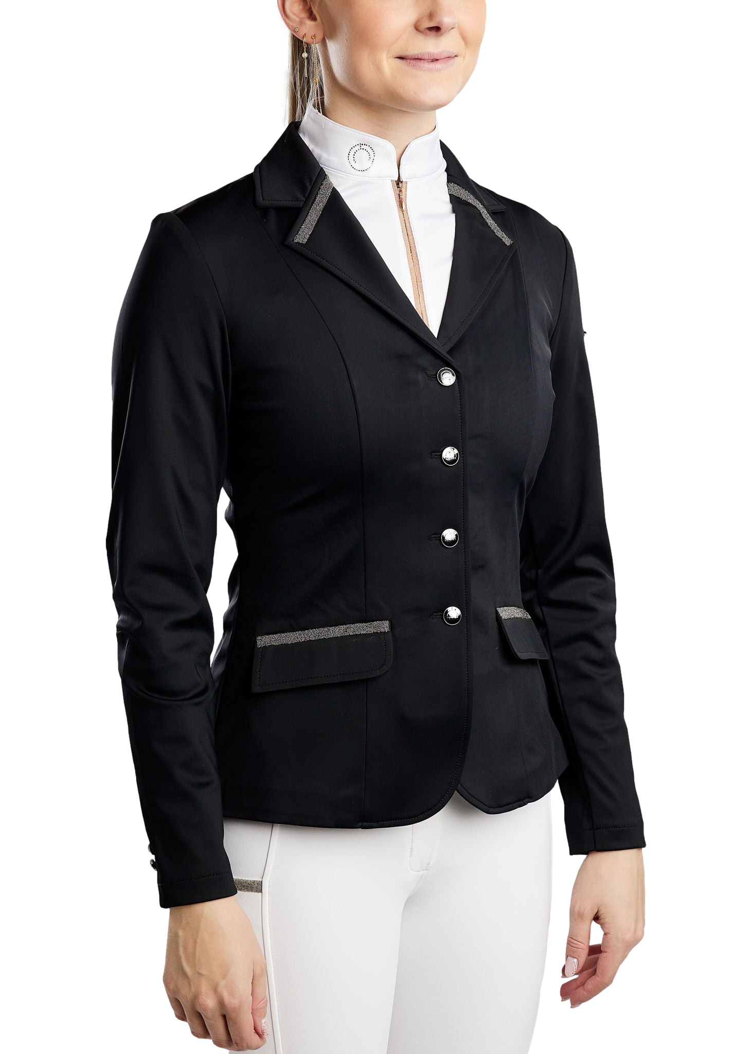 Veste de concours Montar MoGloria bande de caviar femme Noir