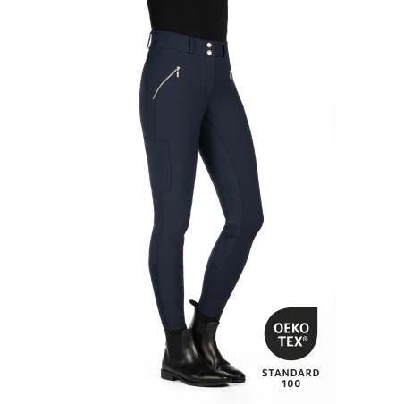 Pantalon HKM Lia taille haute fond 1/1 en Alos