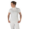 Polo de concours HKM Skadi manches courtes femme - Blanc