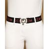 Ceinture GEM Zaza - Noir / corail