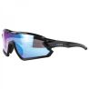 Lunettes Casco SX-34 Carbonic - Noir / bleu miroir