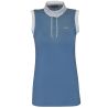 Polo CANDIBA femme sans manches Flags & Cup - Bleu orage