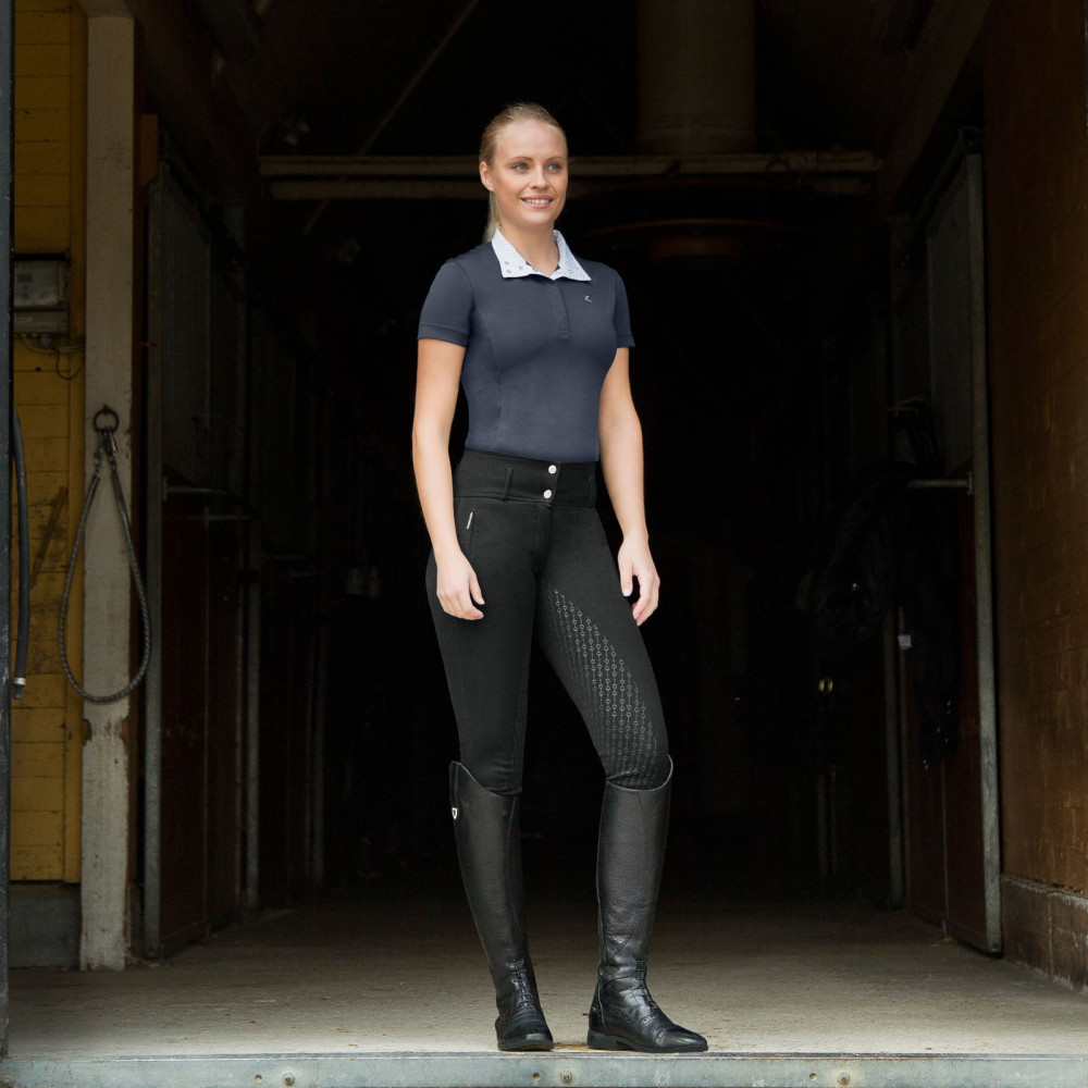 PIRABADI Pantalon Équitation Haute Élasticité – Anti-Rayures, Polyester Respirant, Confortable Noir 3XL