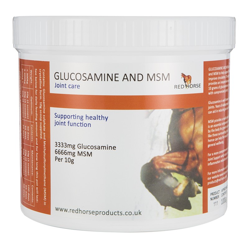 Glucosamine & MSM Red Horse Products Glucosamine Cheval en Poudre