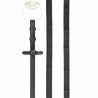 Rênes NT Extra Grip Stübben intérieur gommé Hunter - Noir argent