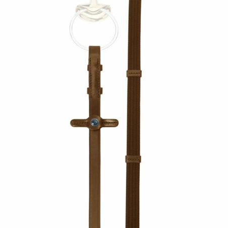 Rênes étroite Stübben avec 5 arrêtoirs et crochets